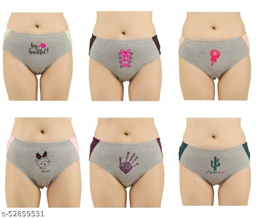 STUBY Women's Panties ( Pack of 6 )